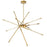 CWI Lighting Oskil 43" Chandelier, Satin Gold