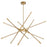 CWI Lighting Oskil 43" Chandelier, Satin Gold