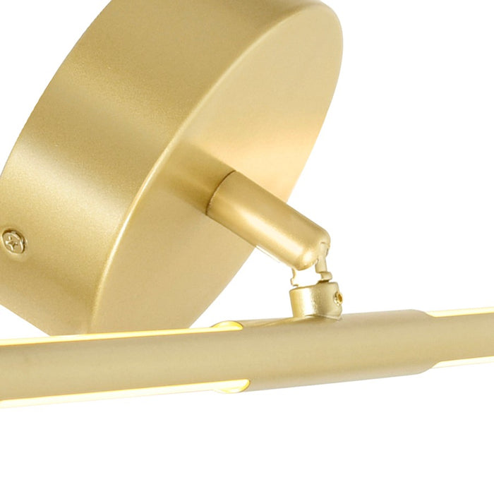 CWI Lighting Oskil Wall Light, Satin Gold