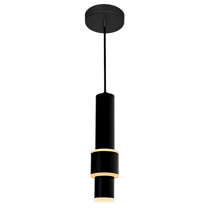 CWI Lighting Lena Mini Pendant, Black - 1390P5-1-101