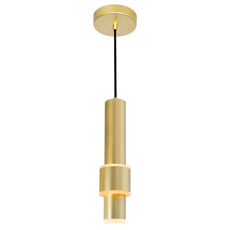 CWI Lighting Lena Mini Pendant, Satin Gold