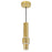 CWI Lighting Lena Mini Pendant, Satin Gold