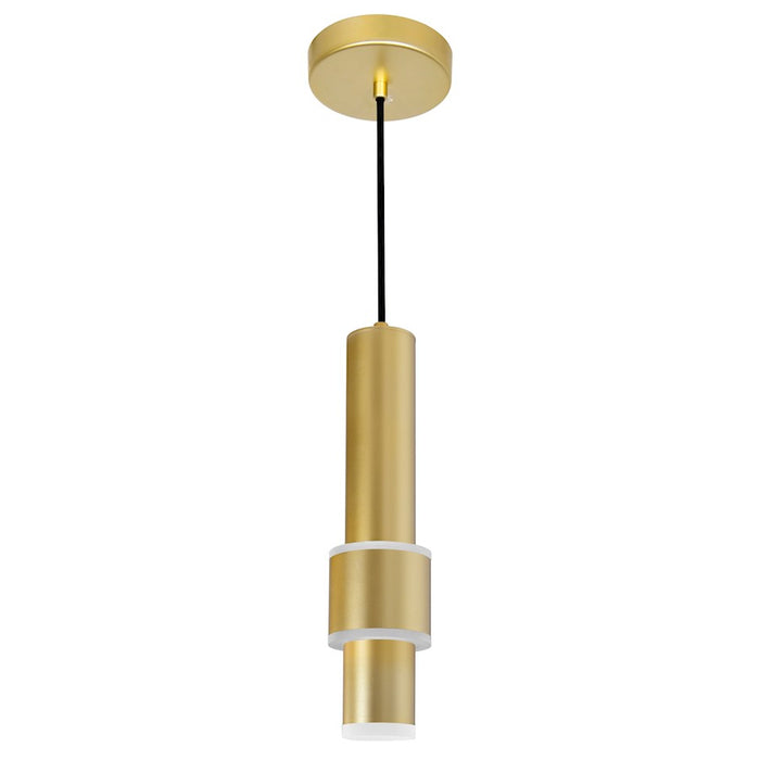 CWI Lighting Lena Mini Pendant, Satin Gold