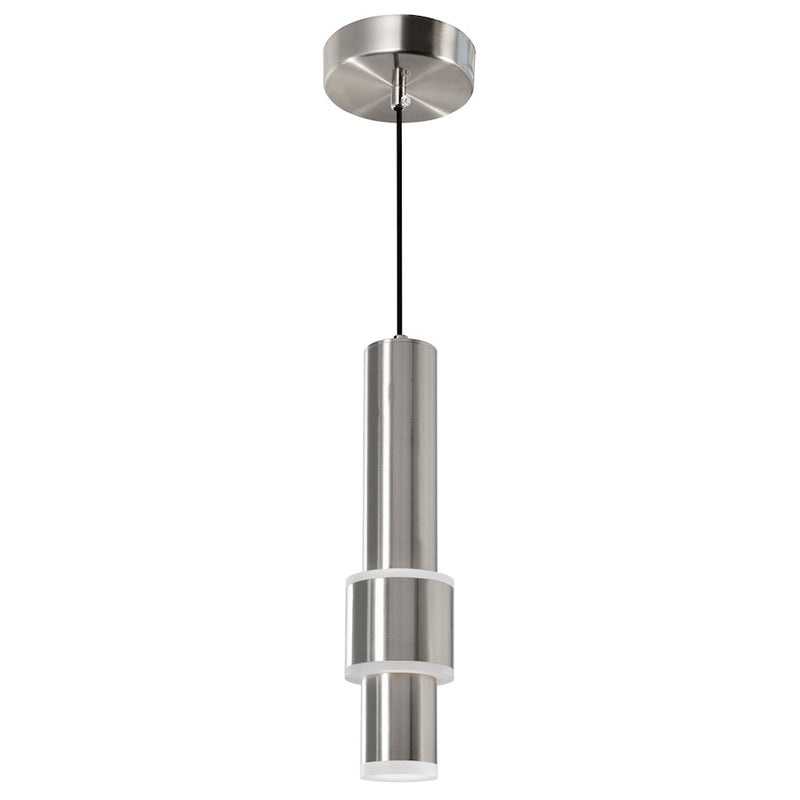 CWI Lighting Lena Mini Pendant, Satin Nickel