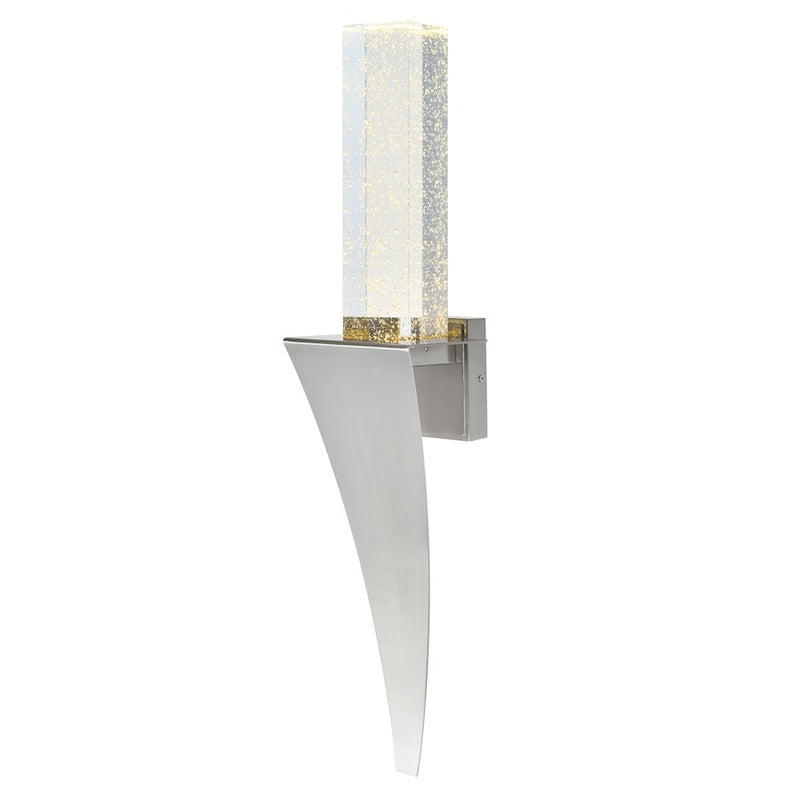 CWI Lighting Catania7" Wall Light, Satin Nickel