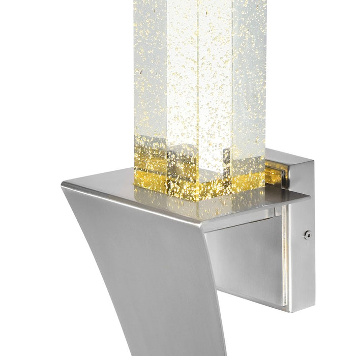 CWI Lighting Catania7" Wall Light, Satin Nickel