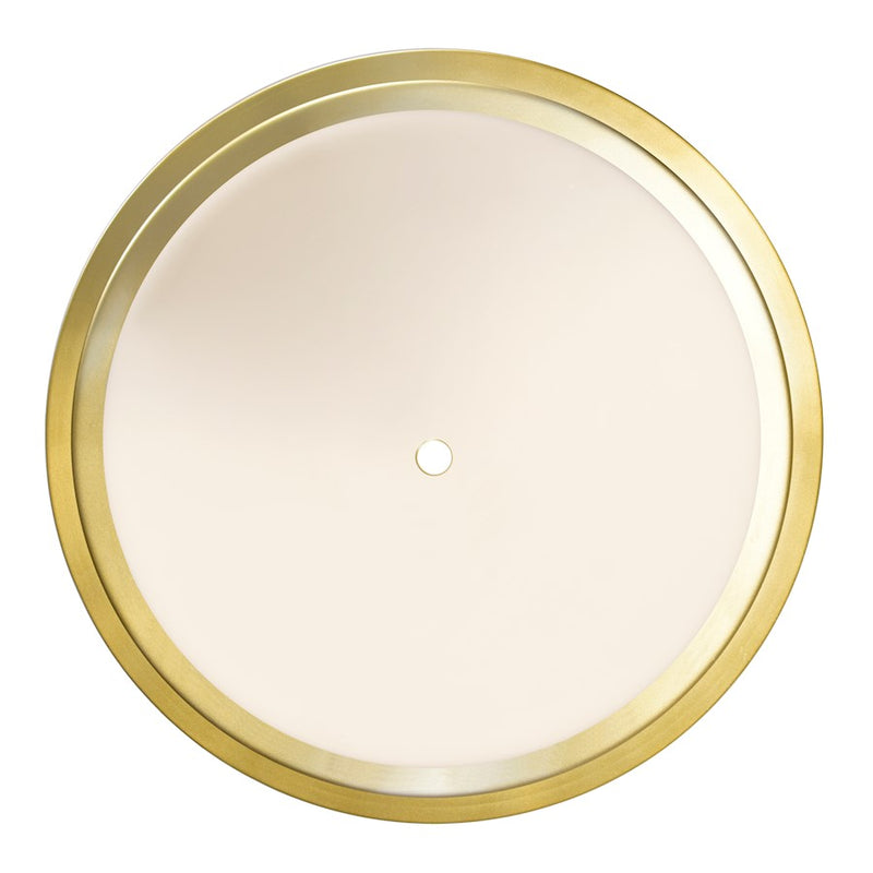 CWI Lighting Valdivia 4 Light Flush Mount, Satin Gold/Frosted
