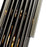 CWI Fermont 6 Light Mini Pendant, Satin Nickel/Pearl Black