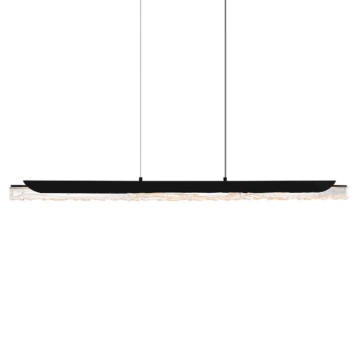 CWI Lighting Valira LED 47" Chandelier, Black/Clear