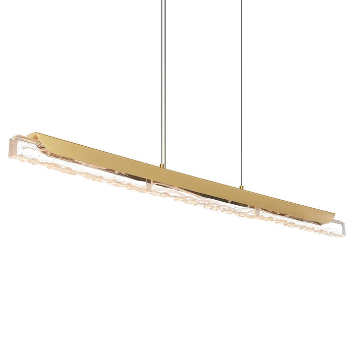 CWI Lighting Valira LED 47" Chandelier, Brass/Clear