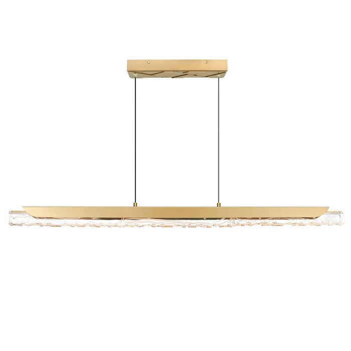 CWI Lighting Valira LED 47" Chandelier, Brass/Clear