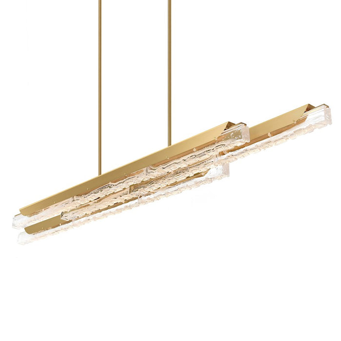 CWI Lighting Valira LED 63" Chandelier, Brass/Clear