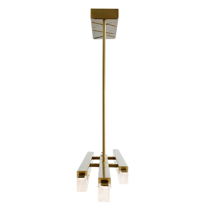 CWI Lighting Valira LED 63" Chandelier, Brass/Clear