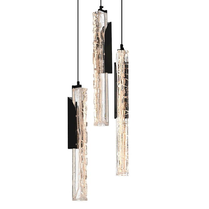 CWI Lighting Valira LED Mini Pendant, Black/Clear