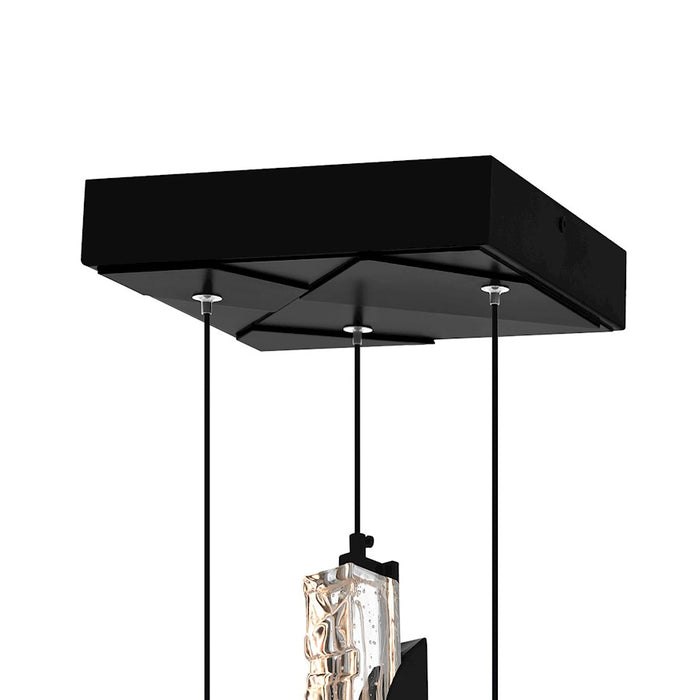 CWI Lighting Valira LED Mini Pendant, Black/Clear