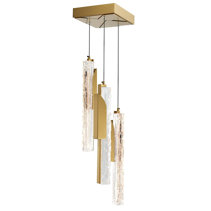 CWI Lighting Valira LED Mini Pendant, Brass/Clear