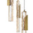 CWI Lighting Valira LED Mini Pendant, Brass/Clear