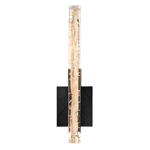 CWI Lighting Valira LED Wall Light, Black/Clear