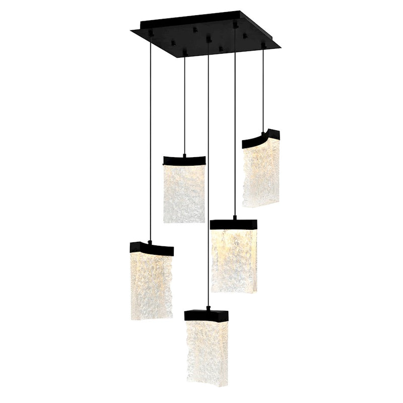 CWI Lighting Lava 12" Mini Pendant, Black