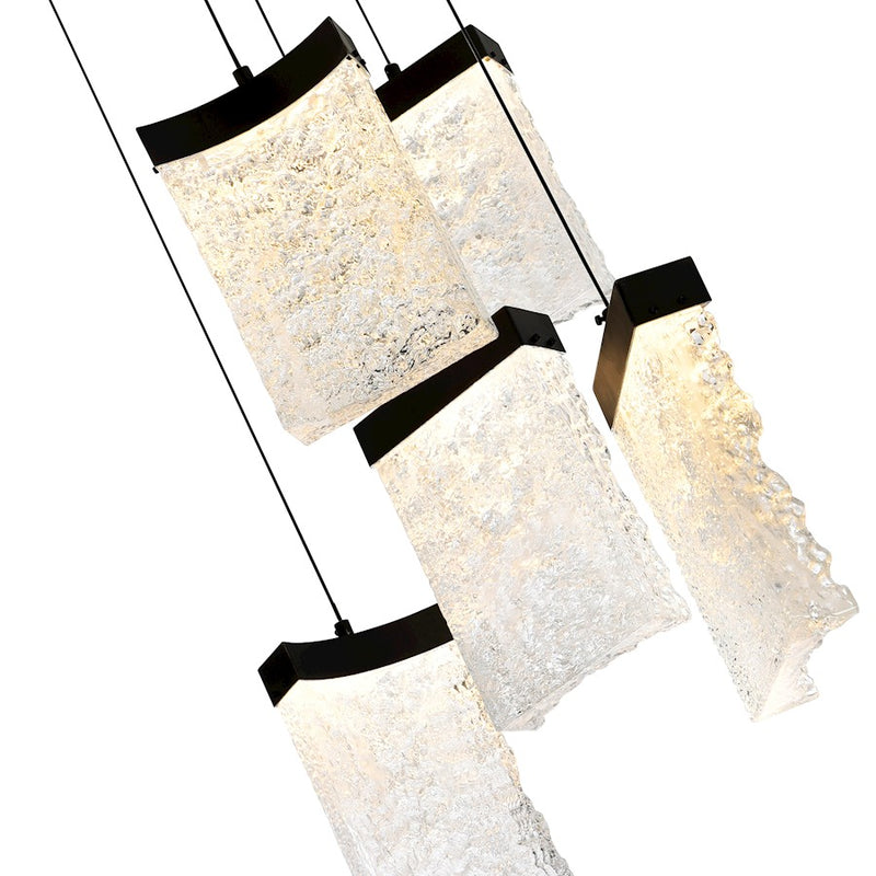 CWI Lighting Lava 12" Mini Pendant, Black
