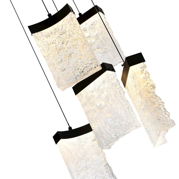 CWI Lighting Lava 12" Mini Pendant, Black