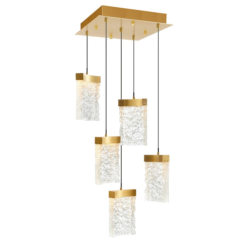 CWI Lighting Lava 12" Mini Pendant, Brass