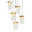 CWI Lighting Lava 12" Mini Pendant, Brass