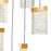 CWI Lighting Lava 12" Mini Pendant, Brass