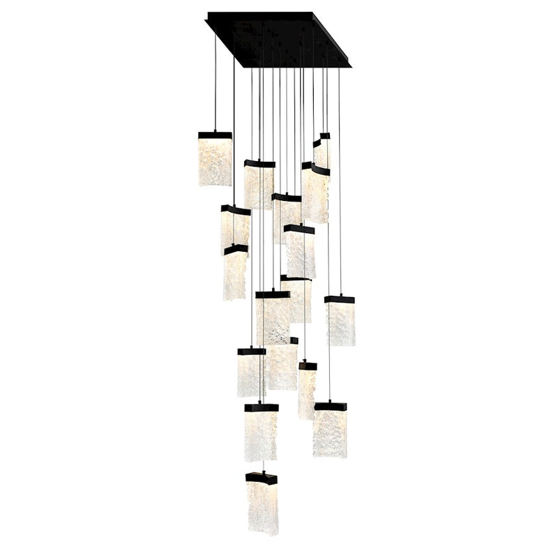 CWI Lighting Lava 24" Chandelier, Black