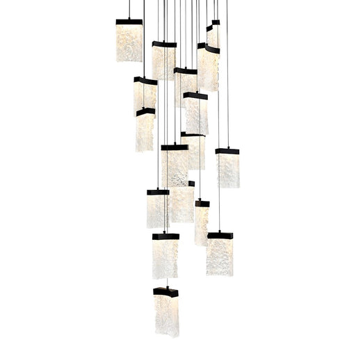 CWI Lighting Lava 24" Chandelier, Black