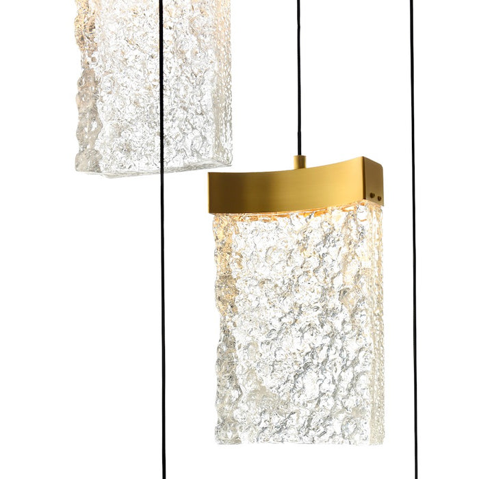 CWI Lighting Lava 24" Chandelier, Brass
