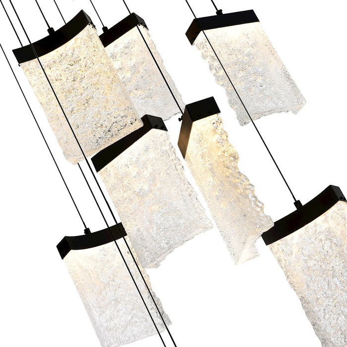 CWI Lighting Lava 36" Chandelier, Black
