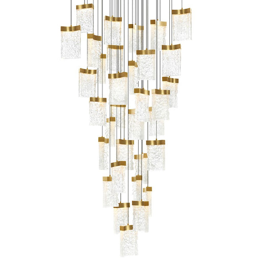 CWI Lighting Lava 36" Chandelier, Brass