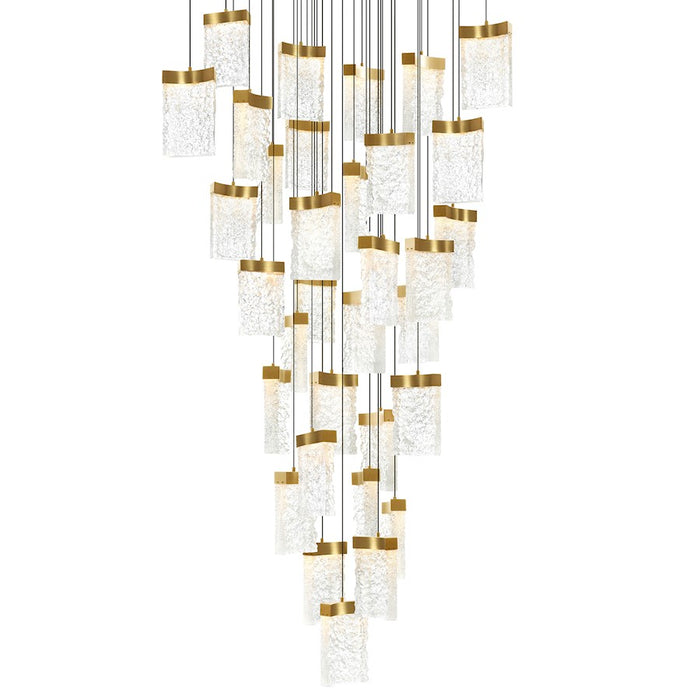CWI Lighting Lava 36" Chandelier, Brass