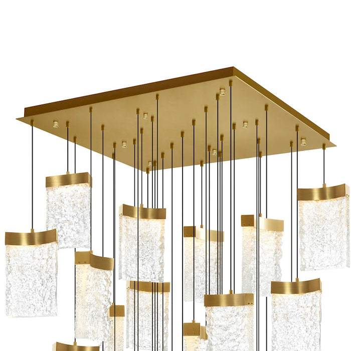 CWI Lighting Lava 36" Chandelier, Brass