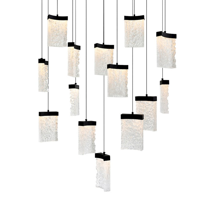 CWI Lighting Lava 48" Chandelier, Black
