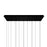 CWI Lighting Lava 48" Chandelier, Black