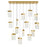 CWI Lighting Lava 48" Chandelier, Brass - 1587P48-14-624-RC