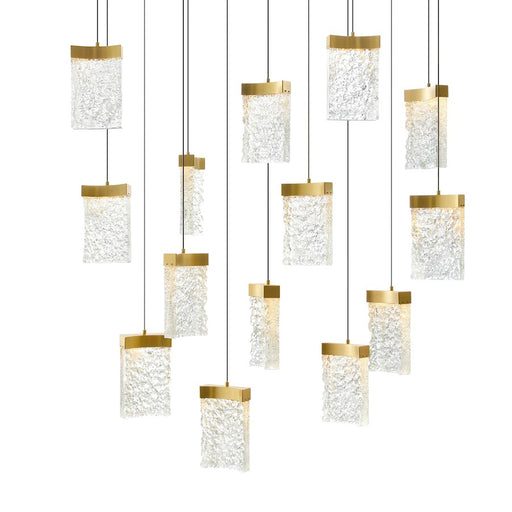 CWI Lighting Lava 48" Chandelier, Brass