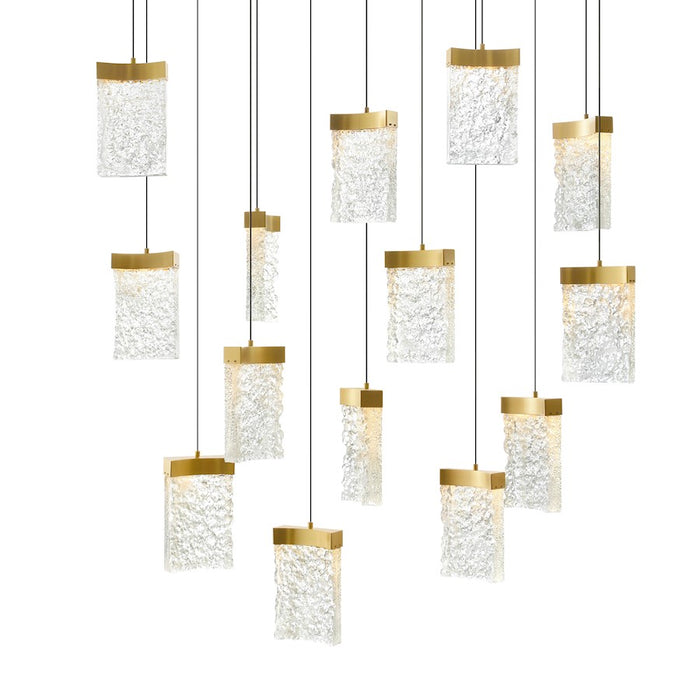 CWI Lighting Lava 48" Chandelier, Brass