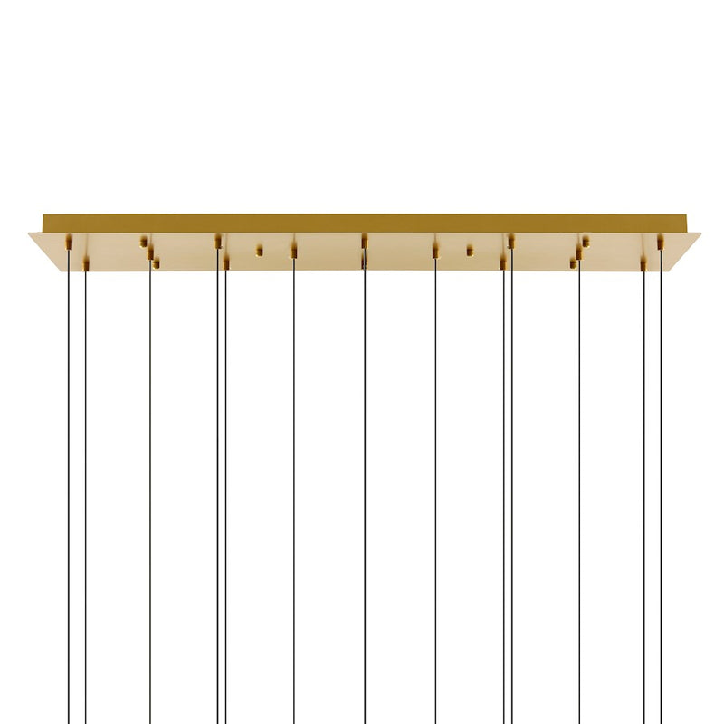 CWI Lighting Lava 48" Chandelier, Brass