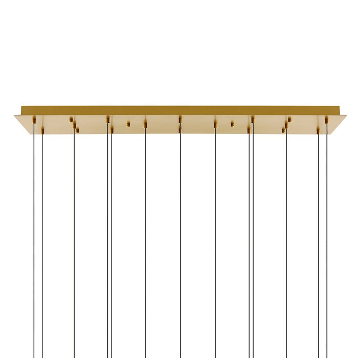 CWI Lighting Lava 48" Chandelier, Brass