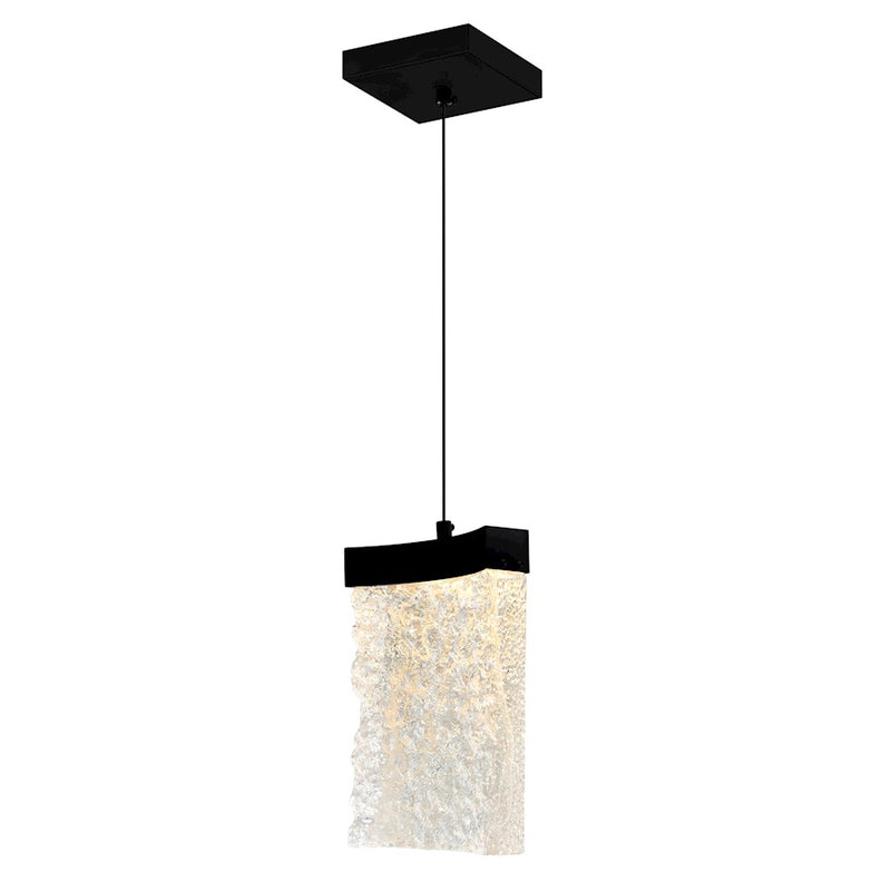 CWI Lighting Lava 6" Mini Pendant, Black