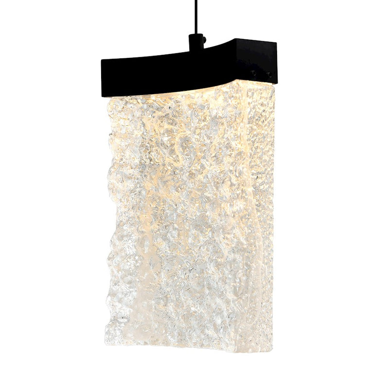 CWI Lighting Lava 6" Mini Pendant, Black