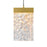 CWI Lighting Lava 6" Mini Pendant, Brass