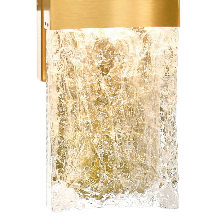 CWI Lighting Lava Wall Light, Brass