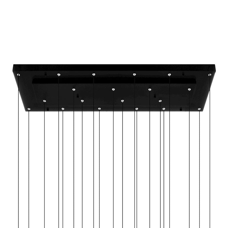 CWI Lighting Stagger Chandelier, Black