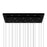CWI Lighting Stagger Chandelier, Black
