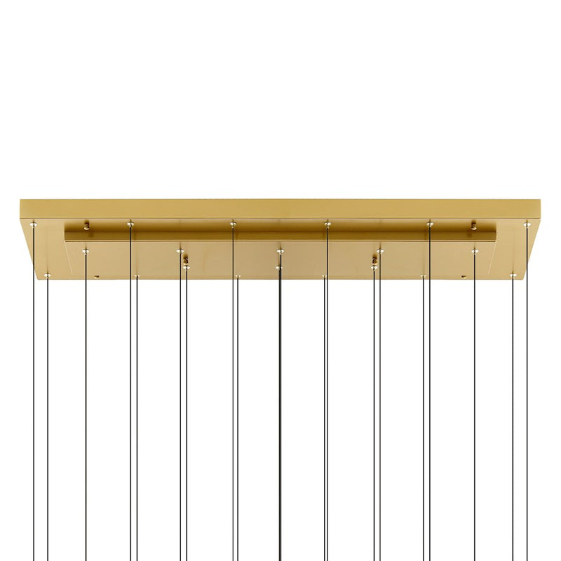 CWI Lighting Stagger 48" Chandelier, Brass