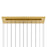 CWI Lighting Stagger 48" Chandelier, Brass